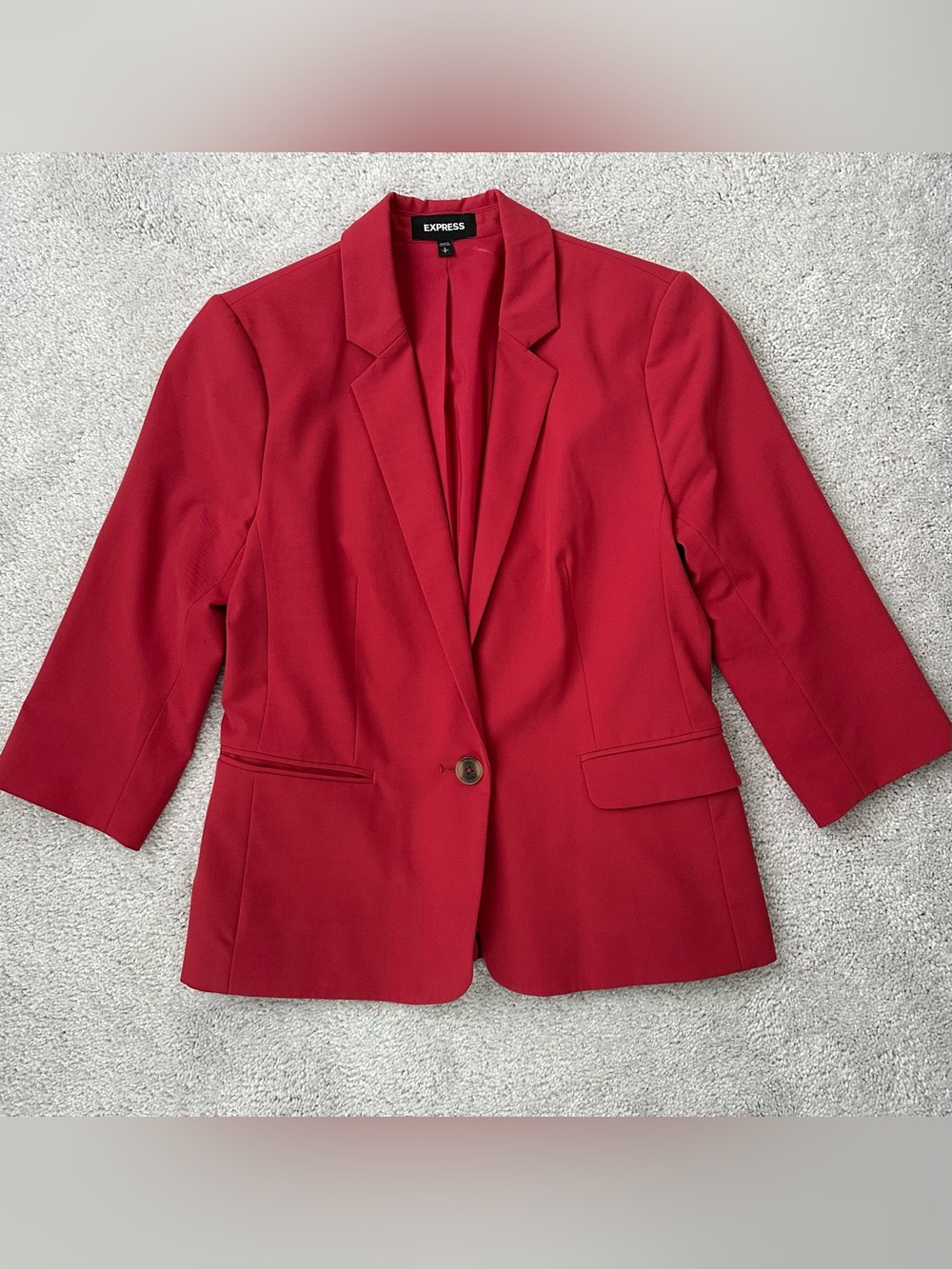 Express Editor Blazer Jacket Red S